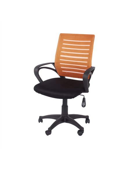 Core Products Loft Home Office study chair with arms, orange mesh back, black fabric seat & black base, LFCH27-OR - pic 117589 | FastDaddyshop