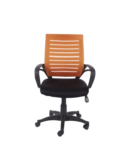 Core Products Loft Home Office study chair with arms, orange mesh back, black fabric seat & black base, LFCH27-OR - pic 117590 | FastDaddyshop