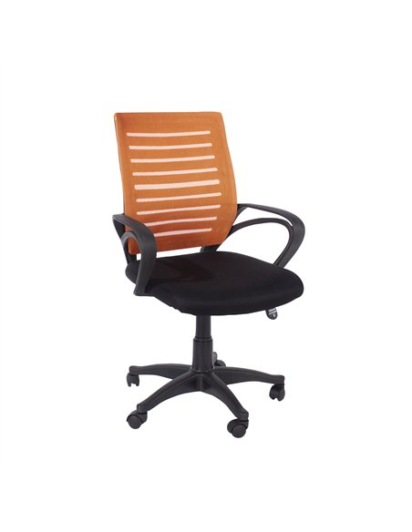 Core Products Loft Home Office study chair with arms, orange mesh back, black fabric seat & black base, LFCH27-OR - pic 117591 | FastDaddyshop