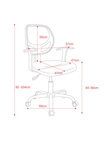 Core Products Loft Home Office home office chair in black mesh back, orange fabric seat with chrome base, LFCH29-OR