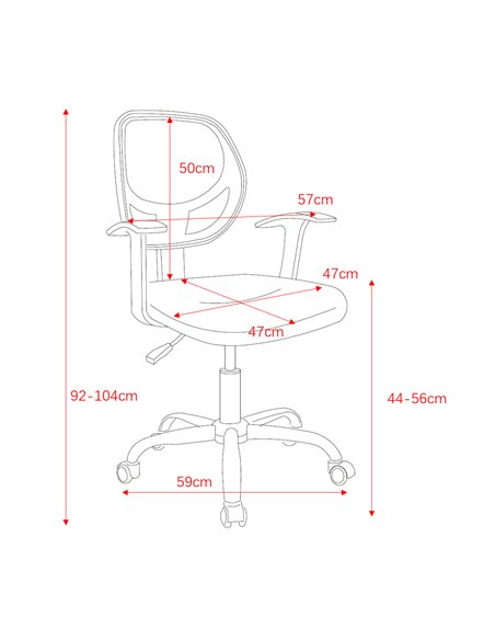 Core Products Loft Home Office home office chair in black mesh back, orange fabric seat with chrome base, LFCH29-OR - pic 117596 | FastDaddyshop