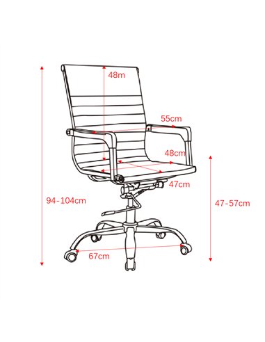 Core Products Loft Home Office home office chair with contour back in black faux leather with chrome base, LFCH30-BK