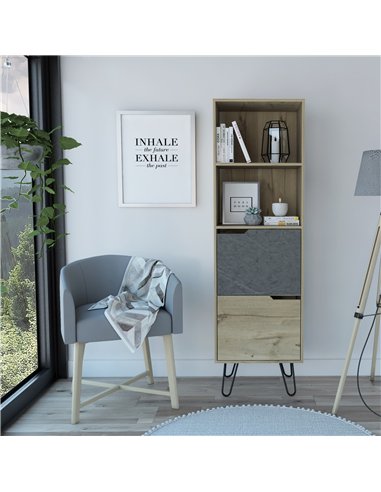 Core Products Manhattan tall bookcase, with 2 doors, MN903