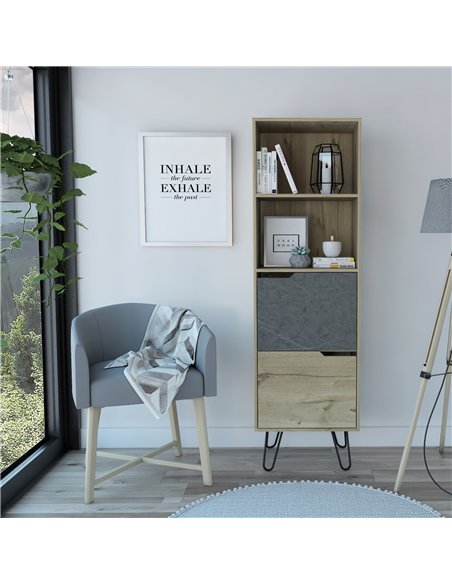 Core Products Manhattan tall bookcase, with 2 doors, MN903 - pic 117625 | FastDaddyshop