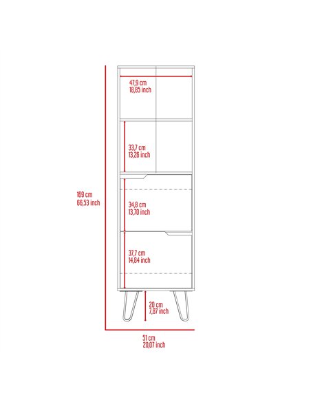 Core Products Manhattan tall bookcase, with 2 doors, MN903 - pic 117628 | FastDaddyshop