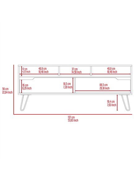 Core Products Manhattan wide screen TV rack, MN912 - pic 117634 | FastDaddyshop