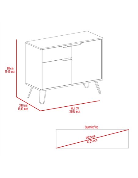 Core Products Manhattan small sideboard with 2 doors & 1 drawer , MN915 - pic 117639 | FastDaddyshop