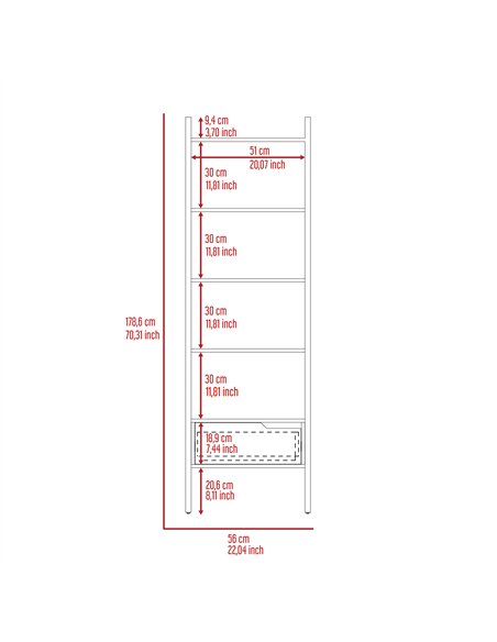 Core Products Manhattan ladder bookcase, MN924 - pic 117654 | FastDaddyshop