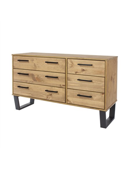 Core Products Texas 3+3 drawer wide chest of drawers , TX533 - pic 117695 | FastDaddyshop