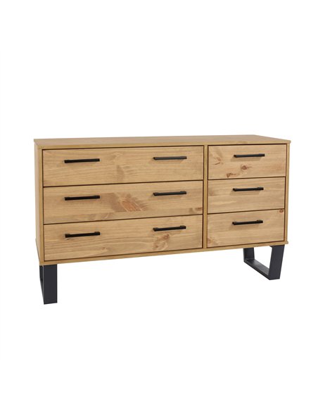 Core Products Texas 3+3 drawer wide chest of drawers , TX533 - pic 117697 | FastDaddyshop