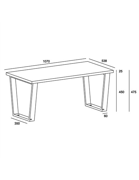 Core Products Texas standard coffee table, TX902 - pic 117711 | FastDaddyshop