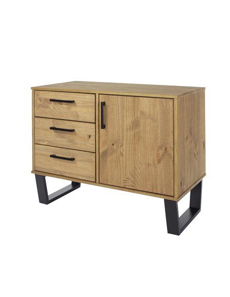 Core Products Texas small sideboard with 1 door, 3 drawers, TX915 - pic 117724 | FastDaddyshop