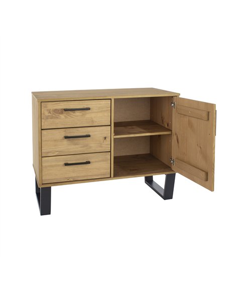 Core Products Texas small sideboard with 1 door, 3 drawers, TX915 - pic 117728 | FastDaddyshop