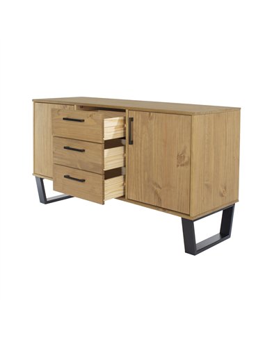 Core Products Texas medium sideboard with 2 doors, 3 drawers, TX916