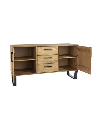 Core Products Texas medium sideboard with 2 doors, 3 drawers, TX916