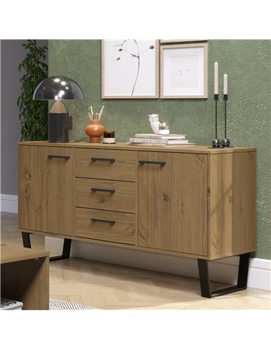 Core Products Texas medium sideboard with 2 doors, 3 drawers, TX916