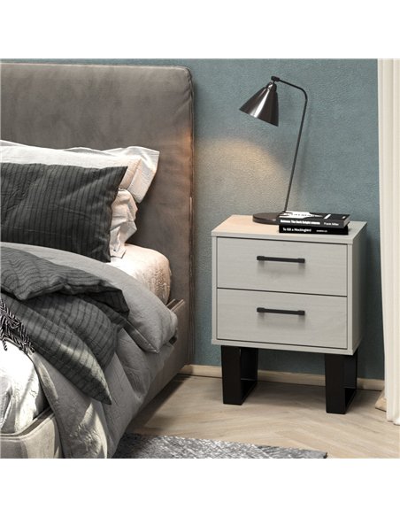 Core Products Texas 2 drawer bedside cabinet, TXG510 - pic 117740 | FastDaddyshop