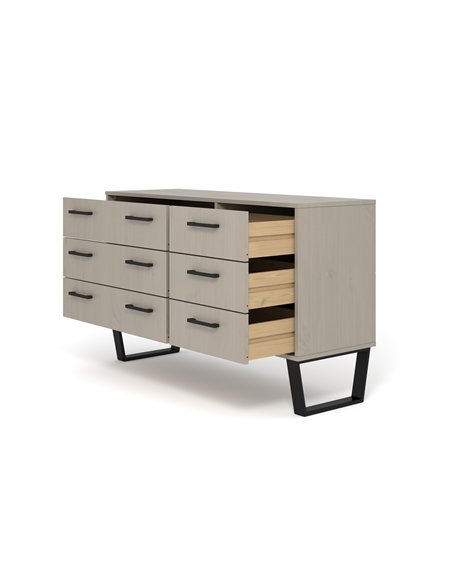 Core Products Texas 3+3 drawer wide chest of drawers , TXG533 - pic 117754 | FastDaddyshop