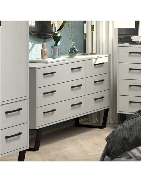 Core Products Texas 3+3 drawer wide chest of drawers , TXG533 - pic 117755 | FastDaddyshop