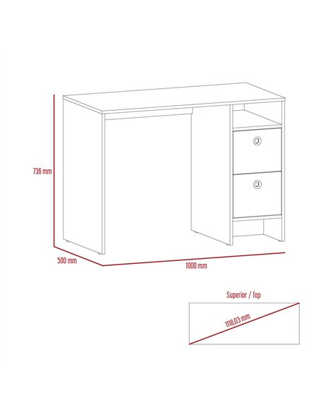 Core Products Vegas desk with two drawers , VG106 - pic 117803 | FastDaddyshop