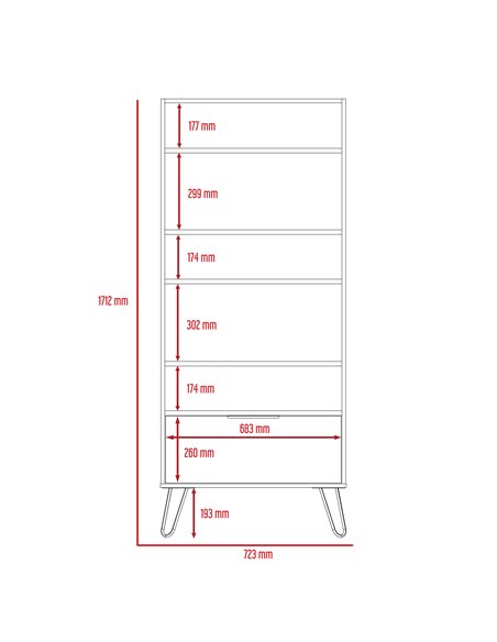 Core Products Vegas display bookcase with door, VG908 - pic 117823 | FastDaddyshop
