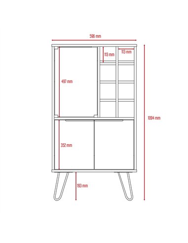 Core Products Vegas wine cabinet, VG914