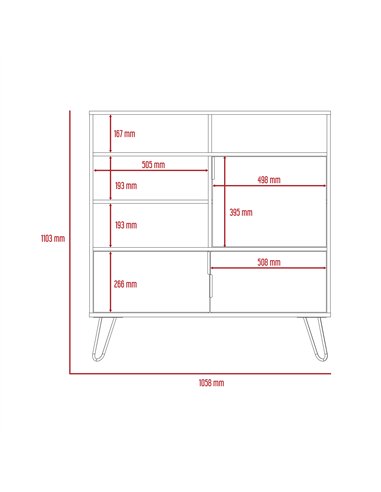 Core Products Vegas high sideboard, VG916