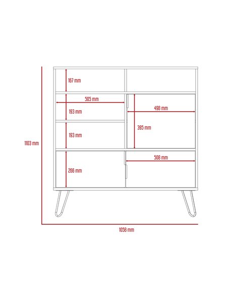Core Products Vegas high sideboard, VG916 - pic 117850 | FastDaddyshop