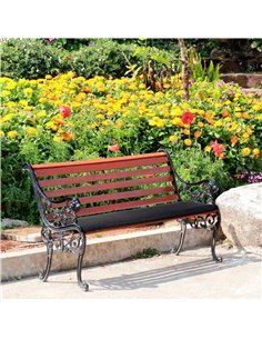 Outsunny 2-Seater Garden Bench Cushion with Ties, Swing Chair Cushion, Replacement Cushion for Outdoor Furniture, 110 x 46 cm, B 2
