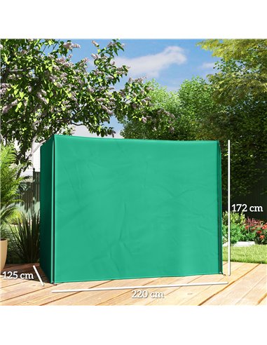 Outsunny 220 x 125cm Three-Seater Swing Chair Protective Cover - Green