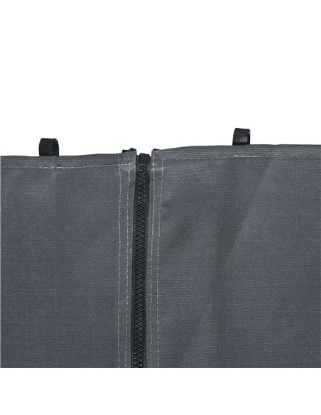 Outsunny Replacement Gazebo Curtains 4-Panel Sidewalls with Zipper for 3 x 3 (M) Yard Gazebos Canopy Tent, Dark Grey - pic 118621 | FastDaddyshop