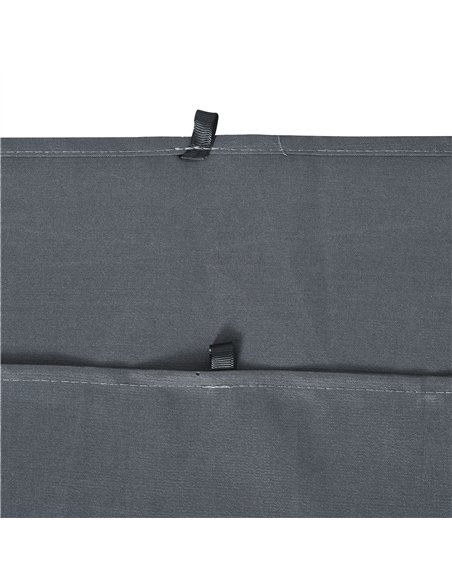 Outsunny Replacement Gazebo Curtains 4-Panel Sidewalls with Zipper for 3 x 3 (M) Yard Gazebos Canopy Tent, Dark Grey - pic 118622 | FastDaddyshop