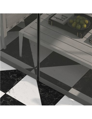 Outsunny 4 x 3m Aluminium Frame Hard Gazebo, with Accessories - Black