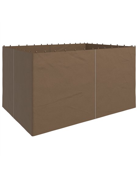 Outsunny Set of Four 3 x 4m Gazebo Replacement Walls - Dark Brown - pic 118677 | FastDaddyshop