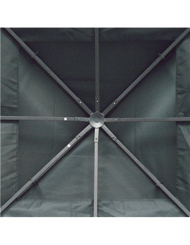 Outsunny Gazebo Roof Replacement, for 3 x 3(m) Frames - Grey