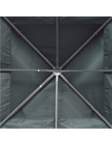Outsunny Gazebo Roof Replacement, for 3 x 3(m) Frames - Grey - pic 118711 | FastDaddyshop