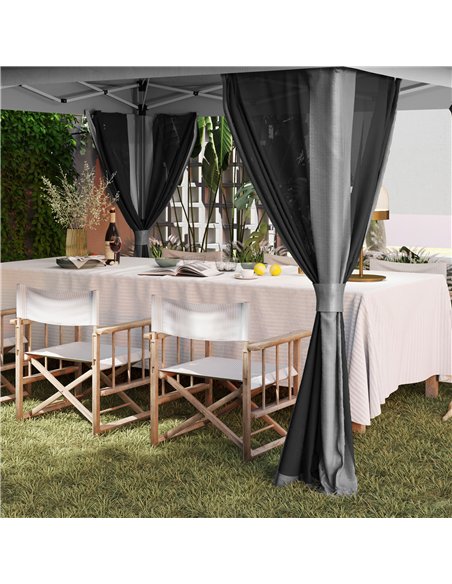 Outsunny 3.6 x 3.6m Pop-Up Gazebo, with Accessories - Grey - pic 118739 | FastDaddyshop
