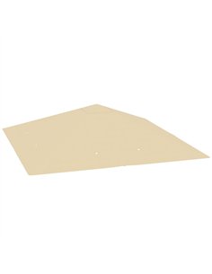 Outsunny 3 x 3(m) Gazebo Canopy Replacement Cover, Garden Gazebo Roof Replacement with Drain Holes, Water Resistant PVC Coating,