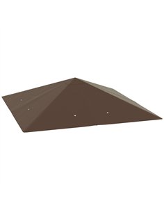 Outsunny 3 x 3(m) Gazebo Canopy Replacement Cover, Garden Gazebo Roof Replacement with Drain Holes, Water-resistant Plastic Coat