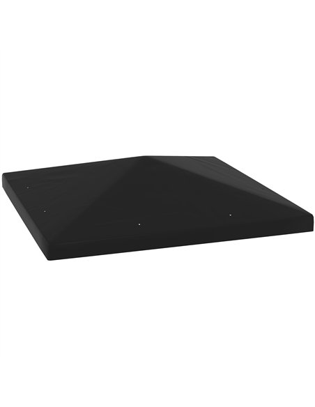 Outsunny 3 x 3(m) Gazebo Frame Replacement - Black - pic 118776 | FastDaddyshop