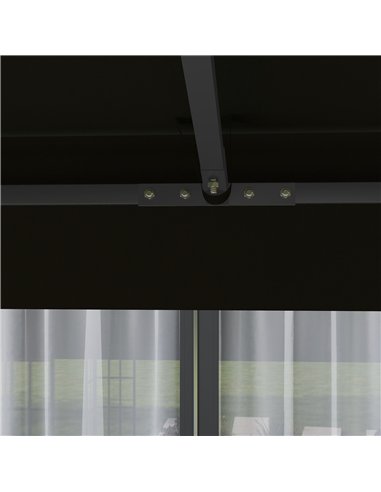 Outsunny 3 x 3(m) Gazebo Frame Replacement - Black