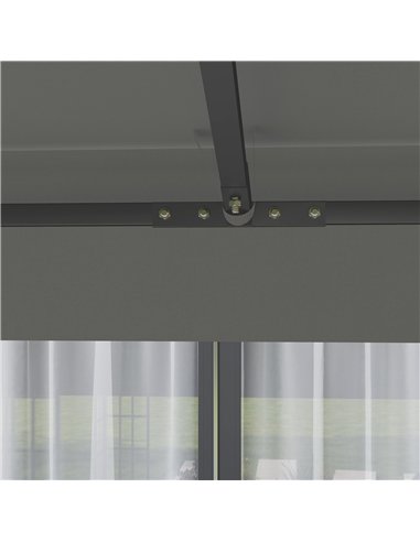 Outsunny 3 x 3(m) Gazebo Frame Replacement - Grey