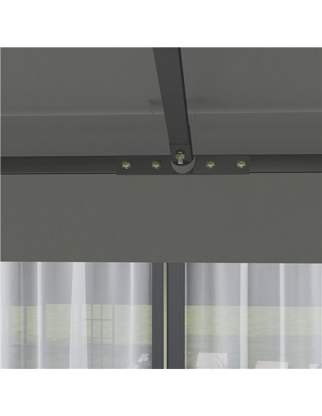 Outsunny 3 x 3(m) Gazebo Frame Replacement - Grey - pic 118793 | FastDaddyshop