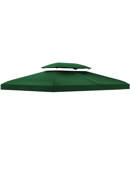 Outsunny Gazebo Roof Replacement, for 3 x 4m Frames - Green - pic 118821 | FastDaddyshop