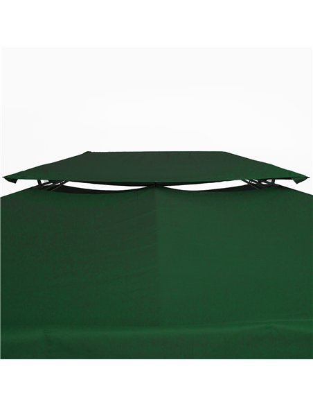 Outsunny Gazebo Roof Replacement, for 3 x 4m Frames - Green - pic 118828 | FastDaddyshop