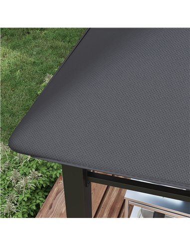 Outsunny 3x3(m) Outdoor Gazebo Garden Gazebo Pavilion Sunshade Canopy Tent with Steel Frame, Grey