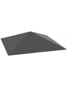 Outsunny 3 x 3(m) Gazebo Canopy Replacement Cover, Garden Gazebo Roof Replacement with Drain Holes, Water Resistant PVC Coating,