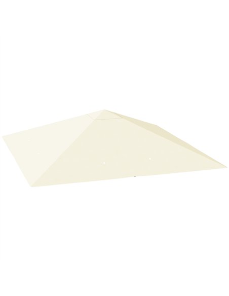 Outsunny 3 x 3(m) Gazebo Canopy Replacement, for 01-0867 - Cream - pic 118929 | FastDaddyshop