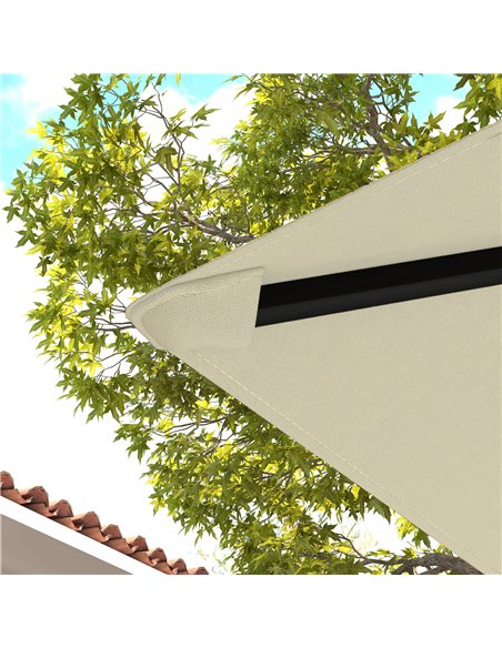 Outsunny 3 x 3(m) Gazebo Canopy Replacement, for 01-0867 - Cream - pic 118936 | FastDaddyshop