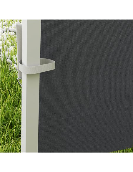 Outsunny 3 Meters Gazebo Replaceable Exchangeable Side Panel Wall Panels Walls With Window, Dark Grey - pic 119007 | FastDaddyshop